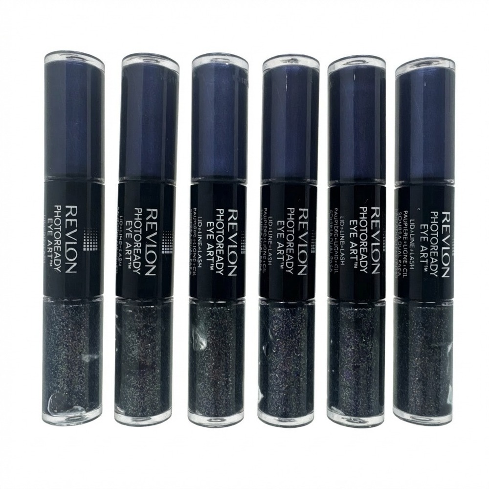 6 Pack Revlon Photoready Eye Art Lid Line Lash Color 120 Midnight Glitz